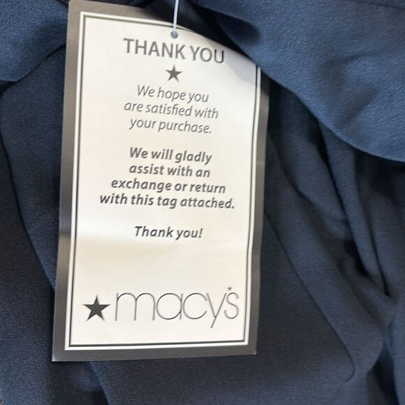 Adrianna Papell 1718 Satin long Sleeve Trim Crepe Tuxedo size 4 NWT $199 - Picture 12 of 12